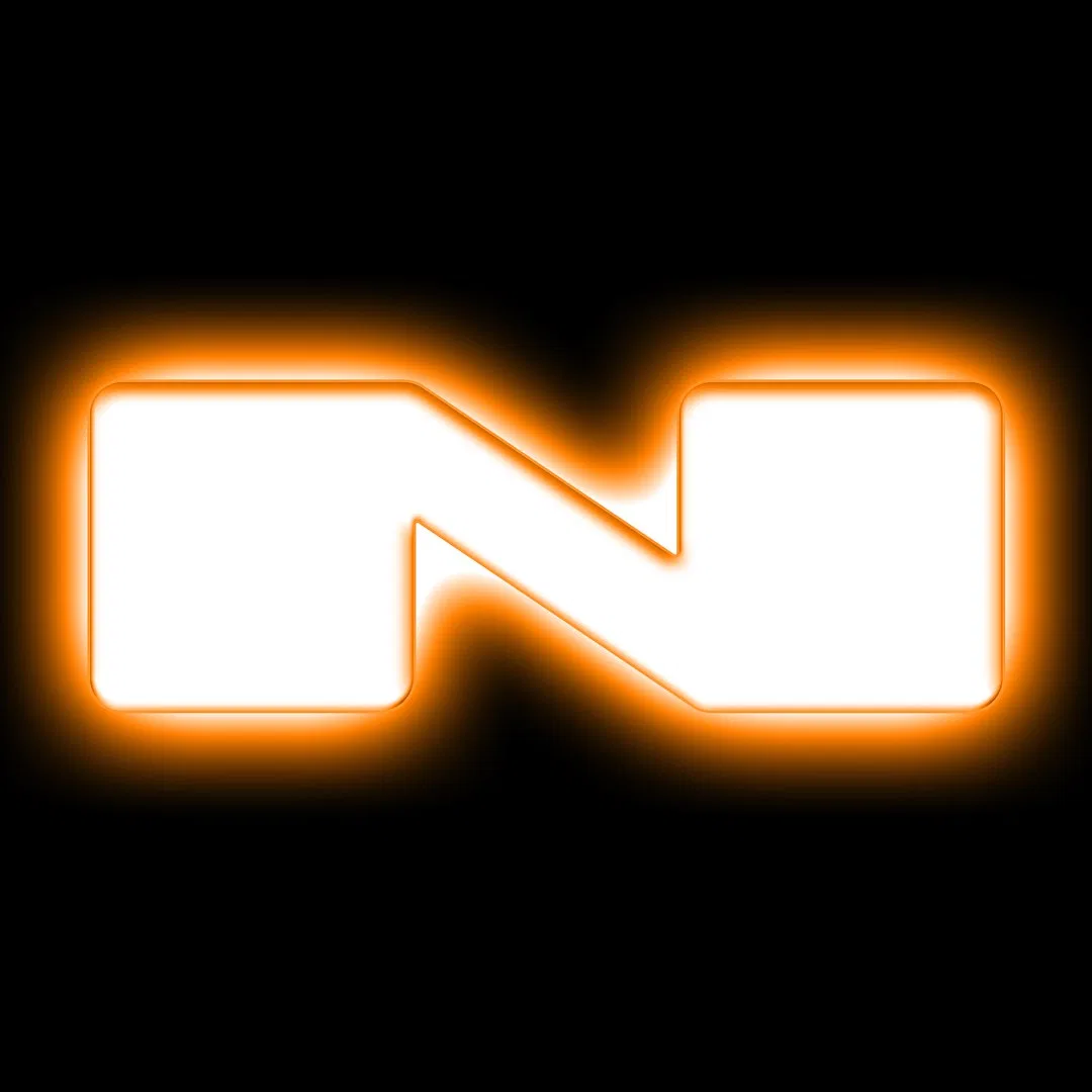 3140-N-005 – ORACLE LIGHT Emblem, Illuminated LED Letter Badge Letter N Matte White 3-3/4 Inch x 1.4 Inch Amber LED
